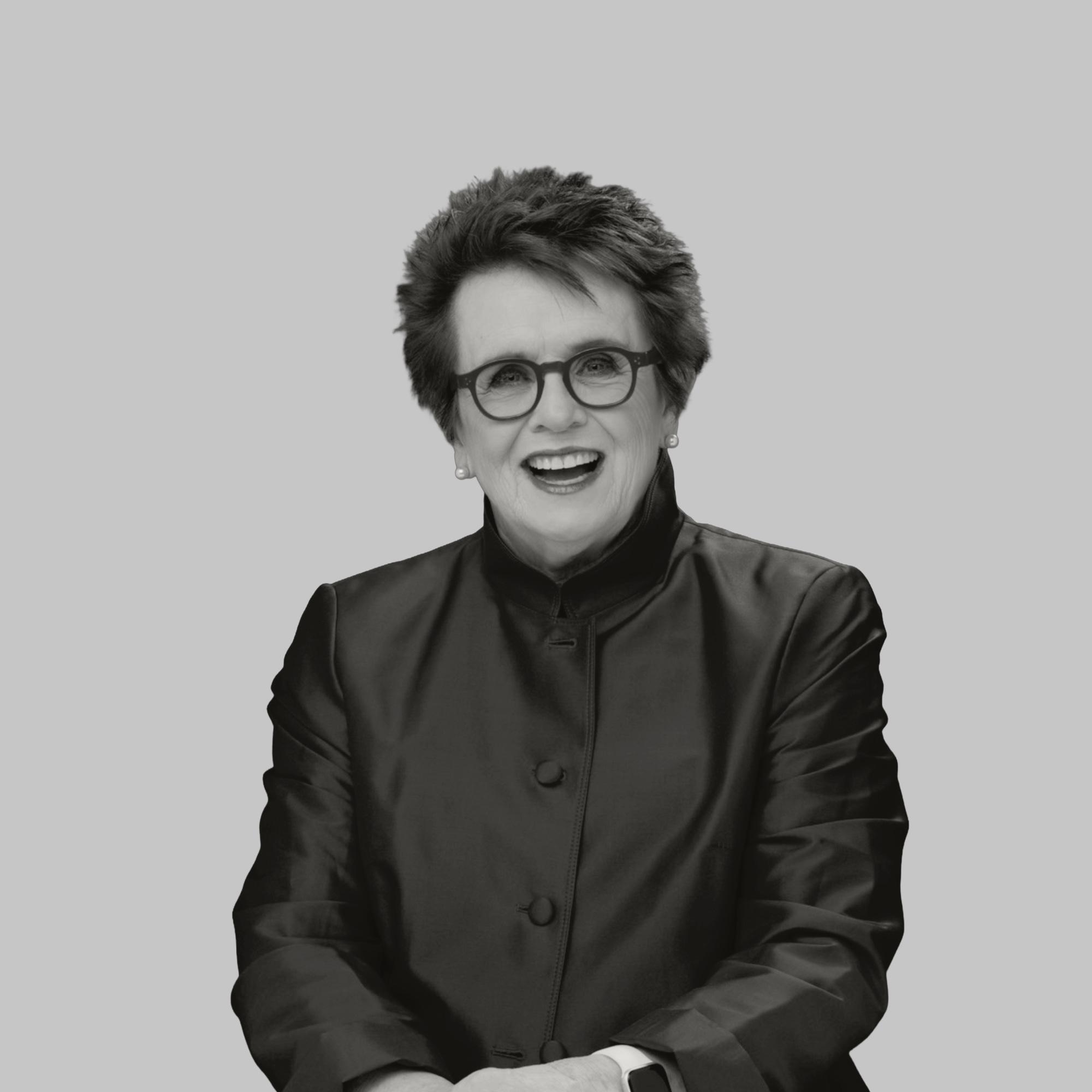 Image of a Billie Jean King who is a member of the Recess Advisory Board
